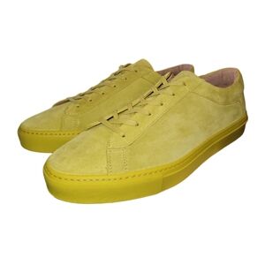 KOIO | Chartreuse Suede Low Top Sneakers in Size EU 44 / US 11.5